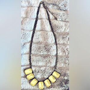 Elegant Yellow Stone Necklace